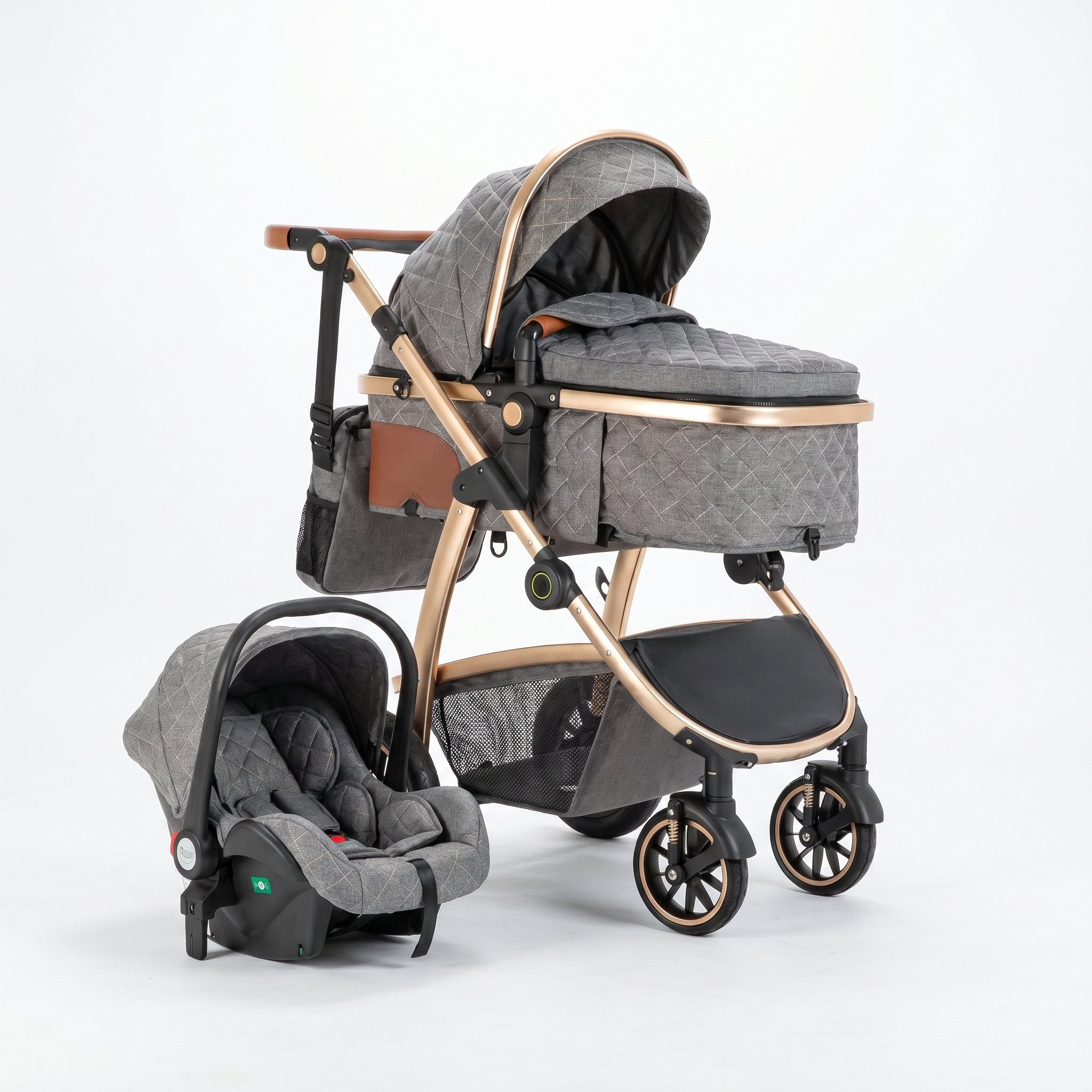 Nursaya 3-in-1 Pushchair - Newborn to Toddler Travel System