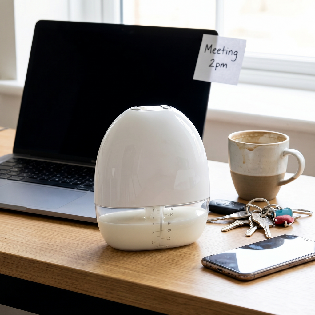 Nursaya Compact Electric Breast Pump - Ultra-Silent, Portable Design for Pumping Anywhere