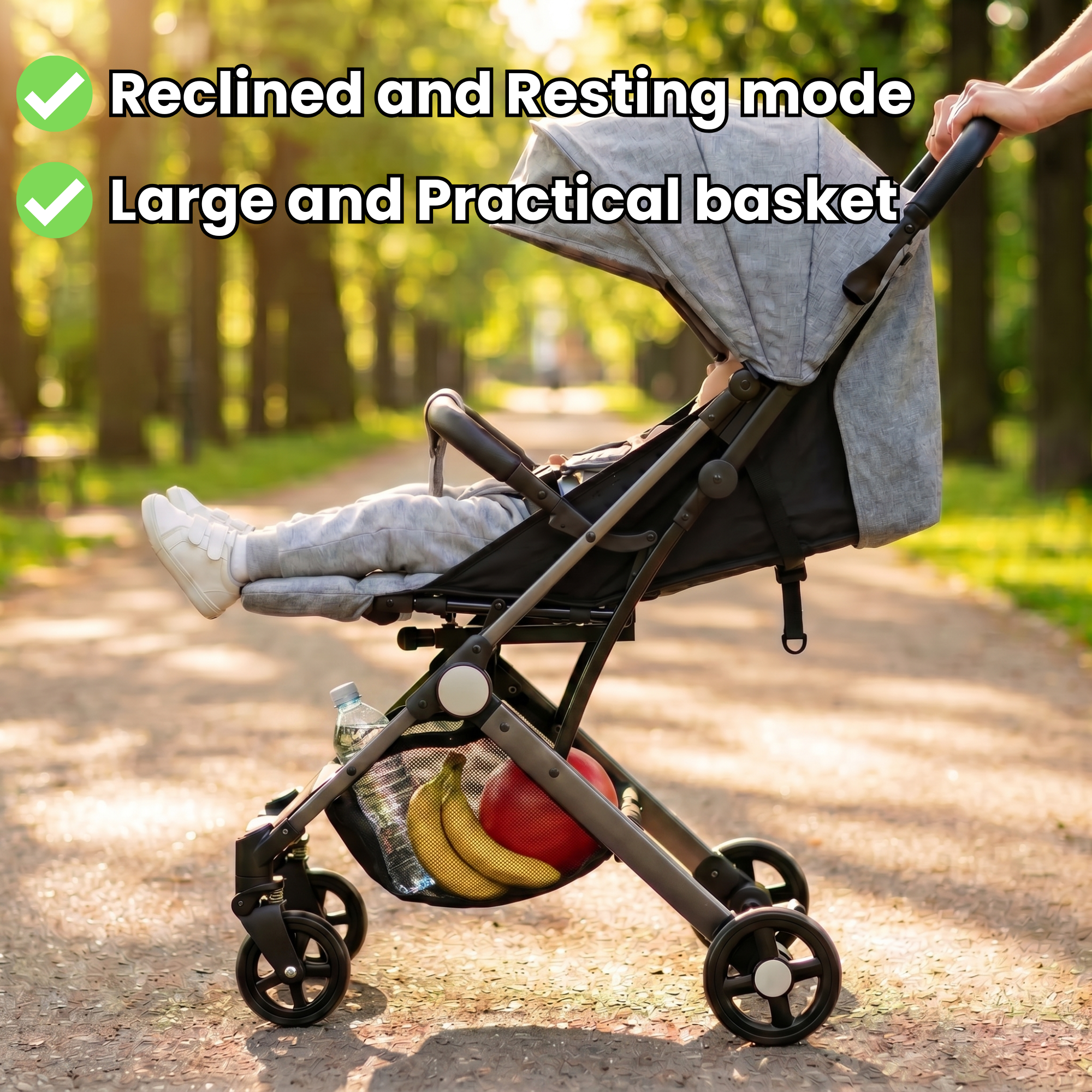 Nursaya Lightweight Travel Pushchair - Fits Cabin Luggage