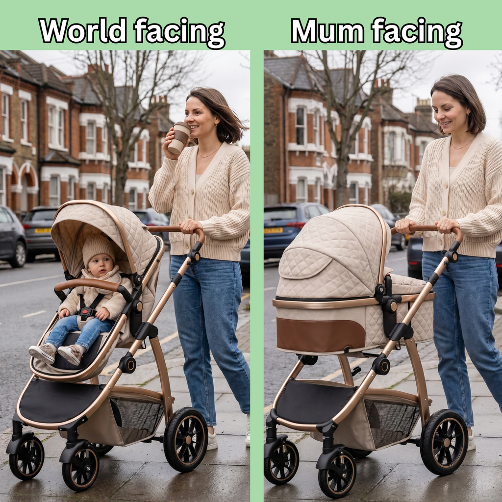 Nursaya 3-in-1 Pushchair - Newborn to Toddler Travel System