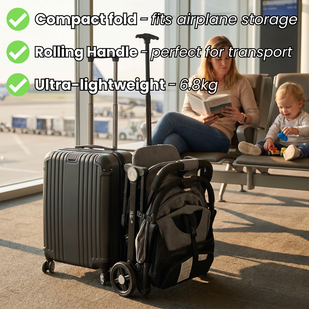 Nursaya Lightweight Travel Pushchair - Fits Cabin Luggage
