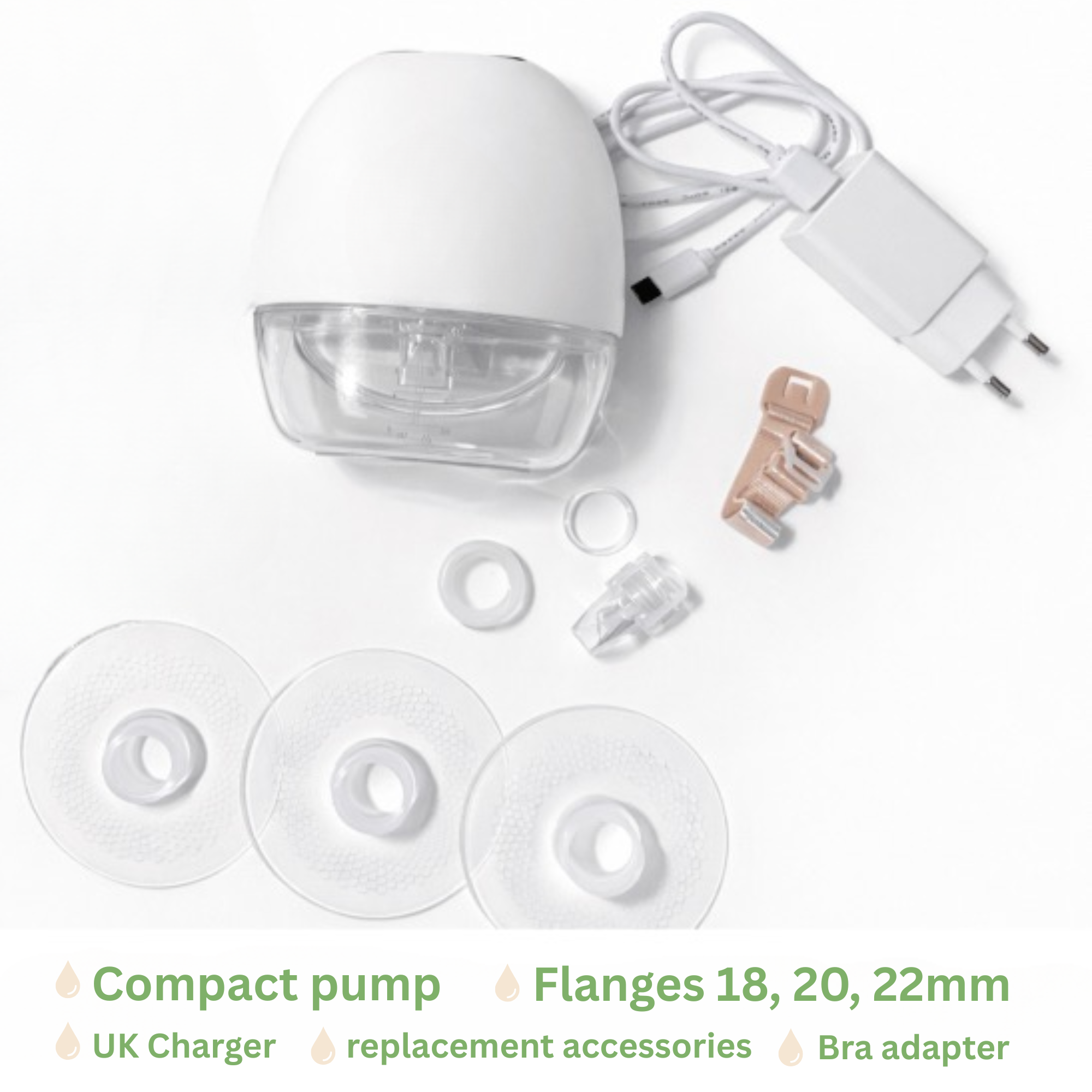 Nursaya Compact Electric Breast Pump - Ultra-Silent, Portable Design for Pumping Anywhere